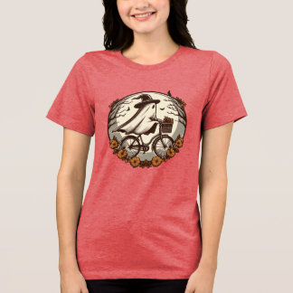 T-shirt En Tri-matière Bicyclette d'équitation pour fantôme d'Halloween m