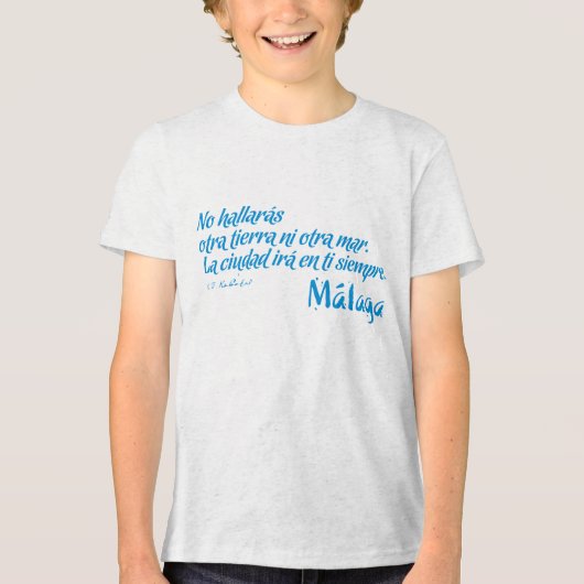 T-shirt En Tri-matière Bienvenue à Malaga 6 : La ville sera en toi toujou (Recto)