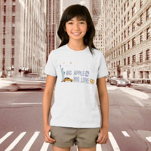 T-shirt En Tri-matière Big Apple Big Love New York City Icons Pretzel Kid