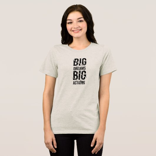 T-shirt En Tri-matière Big Dream Big Action (Recto plein)