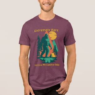 T-shirt En Tri-matière BigFoot Forêt Camping Montagnes Anniversaire Drôle