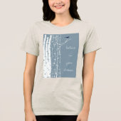 T-shirt En Tri-matière Birch Trees Bird (Recto)