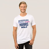T-shirt En Tri-matière Bisexuel pour Harris Walz (Recto plein)
