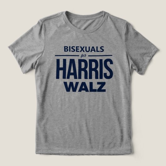 T-shirt En Tri-matière Bisexuels pour Harris Walz (Design Recto)