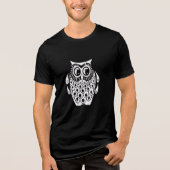 T-shirt En Tri-matière Black and White Owl T-Shirt (Recto)