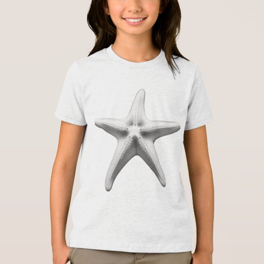 T-shirt En Tri-matière Black and White Starfish (Recto)