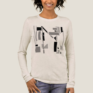 T-shirt En Tri-matière Black Grey Electrode type Southwest Geometry Art