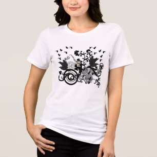 T-shirt En Tri-matière Black Irish Swirls et Leprechauns