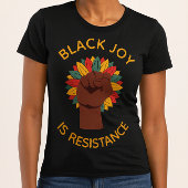 T-shirt En Tri-matière Black Joy Is Resistance Fist 