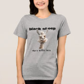 T-shirt En Tri-matière Black Sheep Llama  Tri-Blend Shirt (Recto)