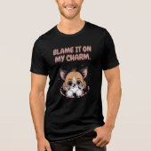 T-shirt En Tri-matière Blame It On My Charm Puppy (Recto)