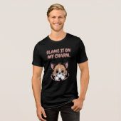 T-shirt En Tri-matière Blame It On My Charm Puppy (Recto plein)