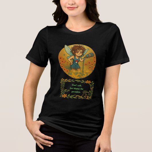 T-shirt En Tri-matière Blâmer les Gremlins (Recto)