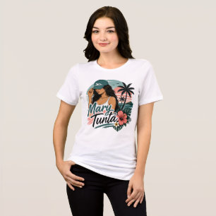 T-shirt En Tri-matière Blanc Hawaïen Pidgin Drôle Mary Tunta