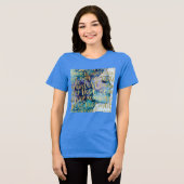 T-shirt En Tri-matière Bleu Femme Face Or Citations Inspirationnelles (Recto plein)