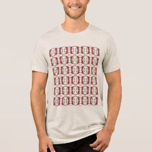 T-shirt En Tri-matière Bleu Rouge Orange Méditerranée Sud-Ouest Petite Ca