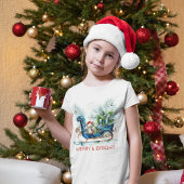 T-shirt En Tri-matière Bleu Sled Bébé Reindeer