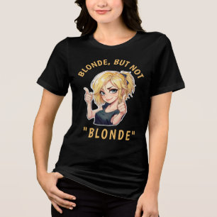 T-shirt En Tri-matière Blonde, mais pas "BLONDE"