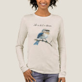 T-shirt En Tri-matière Blue Bird on a Tree Branch (Recto)