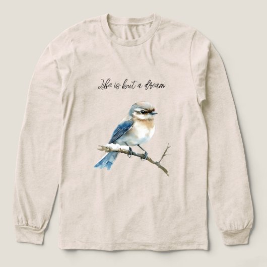 T-shirt En Tri-matière Blue Bird on a Tree Branch (Motif devant)