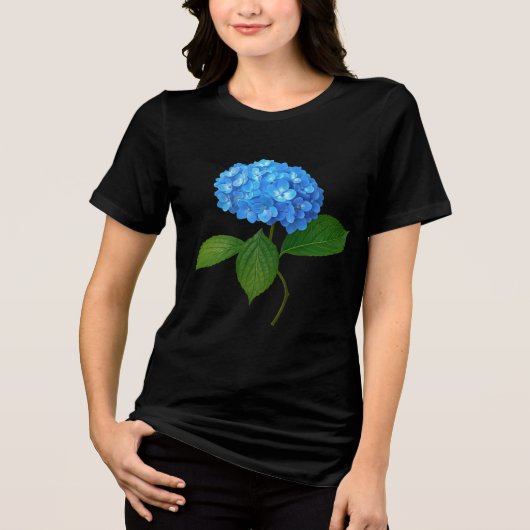 T-shirt En Tri-matière Blue Hydrangea Floral Tee (Recto)