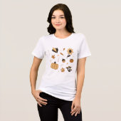 T-shirt En Tri-matière Boho à thème d'automne (Recto plein)