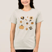 T-shirt En Tri-matière Boho à thème d'automne (Recto)