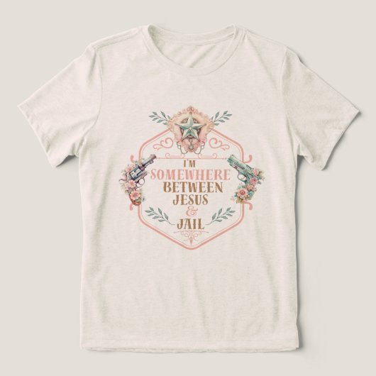 T-shirt En Tri-matière Boho Country girl - Jesus et Jail Funny (Design Recto)