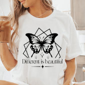 T-shirt En Tri-matière Boho Different est beau papillon noir