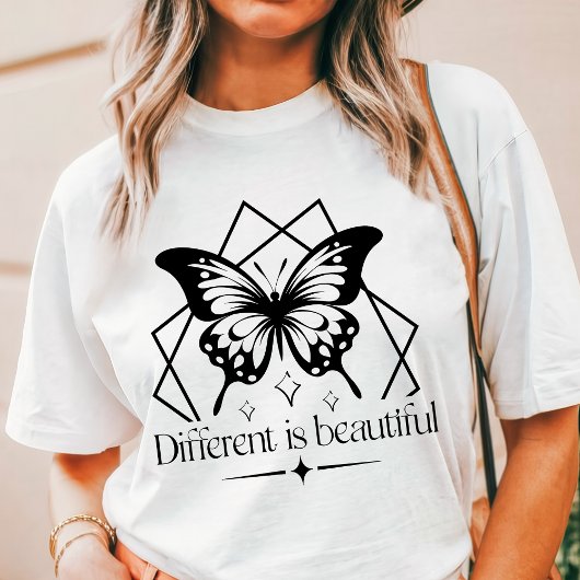 T-shirt En Tri-matière Boho Different est beau papillon noir