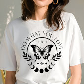 T-shirt En Tri-matière Boho Faire Ce Que Vous Aimez Motivation Papillon