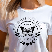 T-shirt En Tri-matière Boho Faire Ce Que Vous Aimez Motivation Papillon