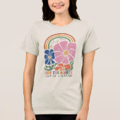 T-shirt En Tri-matière Boho Floral Quotes Tri-Blend Shirt (Recto)