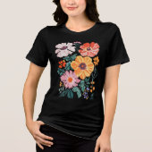 T-shirt En Tri-matière Boho Flowers Fleur sauvage (Recto)