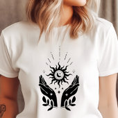 T-shirt En Tri-matière Boho Hands Soleil et Lune Céleste