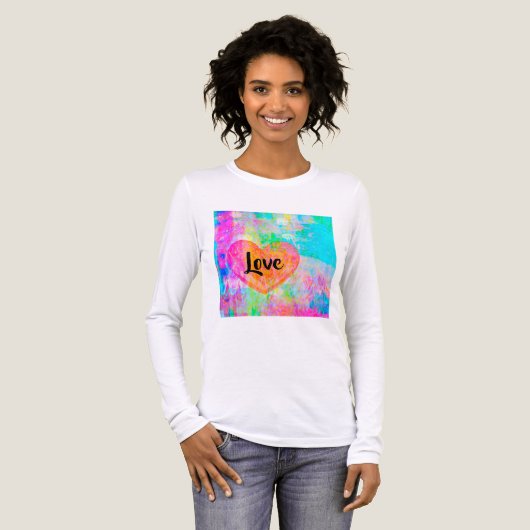 T-shirt En Tri-matière Boho Heart Love (Recto complet)