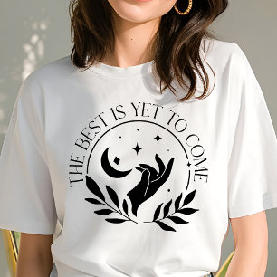 T-shirt En Tri-matière Boho Le Meilleur Est à Venir Croissant de Lune