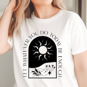 T-shirt En Tri-matière Boho Let Today Be Assez Sun and Hand