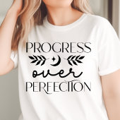 T-shirt En Tri-matière Boho Progrès sur la perfection Motivation