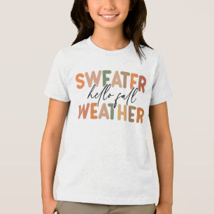 T-shirt En Tri-matière Bonjour automne   Météo du sucre