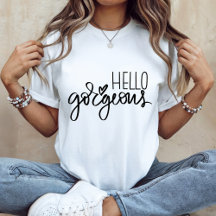 Bonjour belle TShirt, chemise femme, Hello Chemise