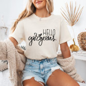 T-shirt En Tri-matière Bonjour belle TShirt, chemise femme, Hello Chemise