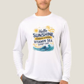 T-shirt En Tri-matière Bonjour Sunshine, Goodbye Stress - Ocean Motion Ed (Recto)