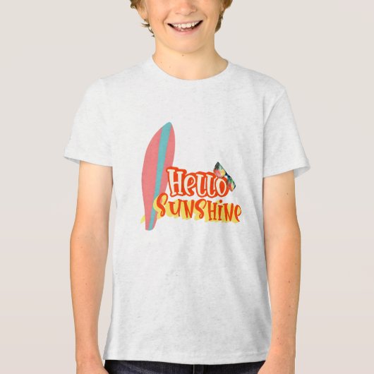 T-shirt En Tri-matière Bonjour Sunshine Summer Vibes Tee (Recto)