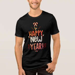 T-shirt En Tri-matière Bonne année festive Vacances