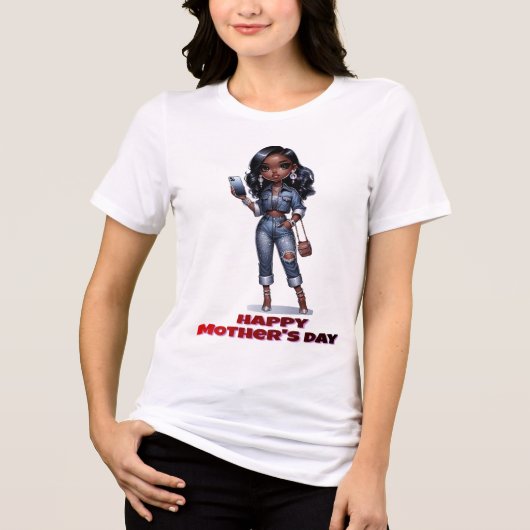 T-shirt En Tri-matière Bonne fête des mères (Recto)