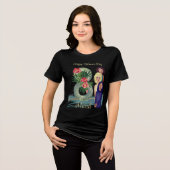 T-shirt En Tri-matière Bonne Journée des Femmes | 8 mars Vibrant Dark (Recto plein)