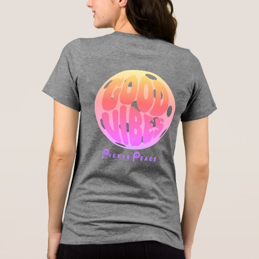 T-shirt En Tri-matière bonnes vibes/paix du pickle (Verso)