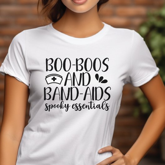 T-shirt En Tri-matière Boo Boos et Band-Aids Essentials Éffrayants Hallow