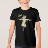 T-shirt En Tri-matière BOO ! Éffrayant et amusant Black Scarecrow Hallowe (Recto)